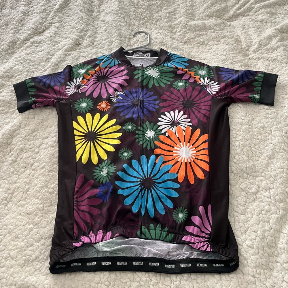 Womens Weimostar Floral Cycling Jersey Size M